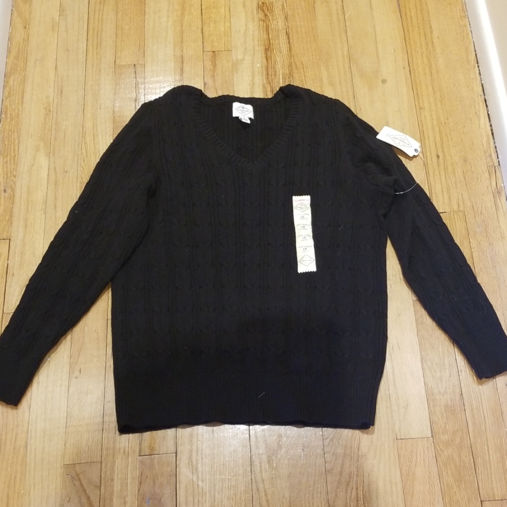 Black St Johns Bay V Neck Sweater Brand New Black St Johns Bay V Neck Sweater Brand New